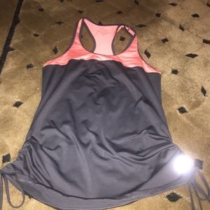 Orange and grey tank top size medium